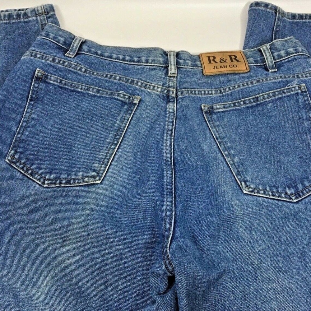 R&R Jean Co VTG Hi Rise Straight Tapered Leg Jeans
